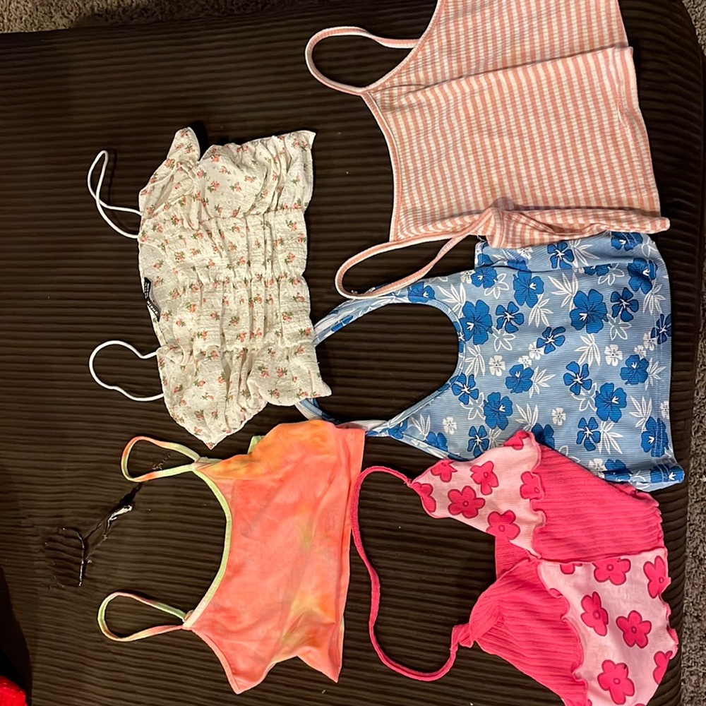 5 crop tops from shein